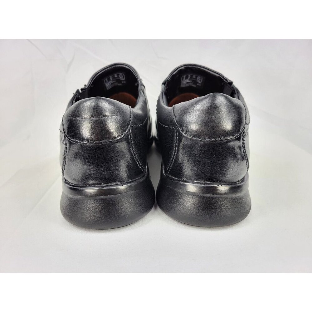 Clarks Escalade Step Leather Loafer Shoes Sneakers Mens Size 10 Wide Black 14885 - Picture 2 of 11